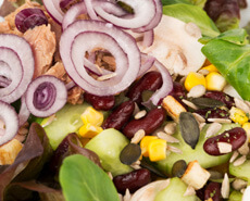 Thunfisch-Salat mit Bohnen